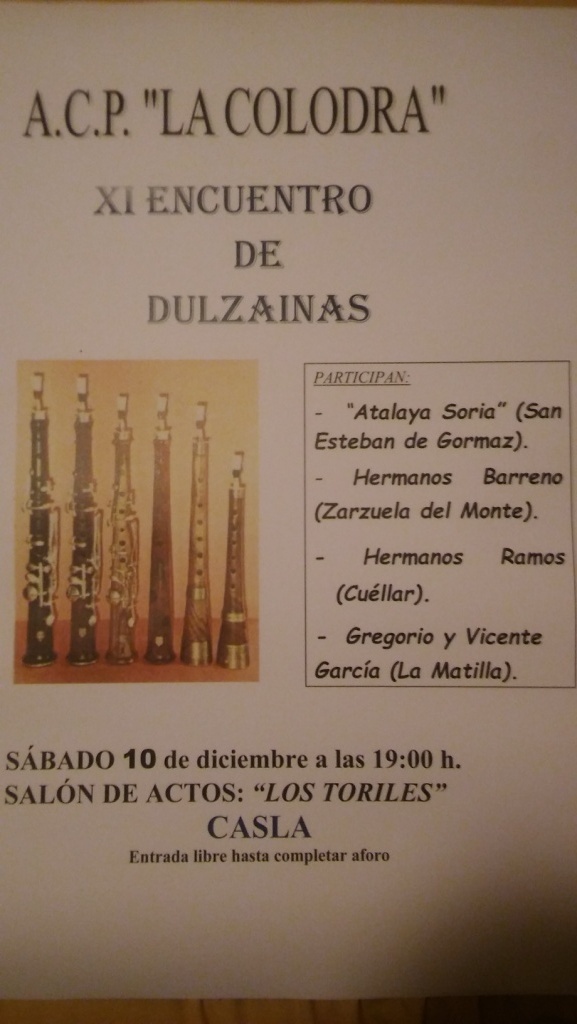 cartel dulzainas 2016