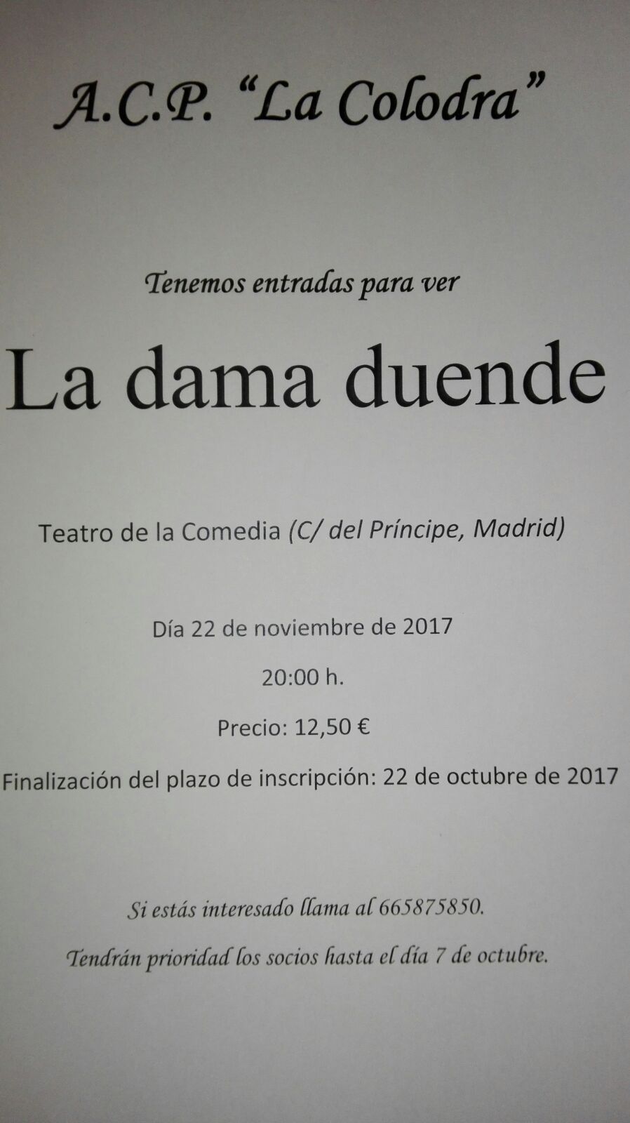 cartel teatro